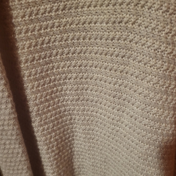 Gap Wool Blend Open Front Long Cream Knit Cardigan Lagenlook Size XL - Picture 3 of 8